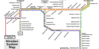 Ramani ya hiroshima treni